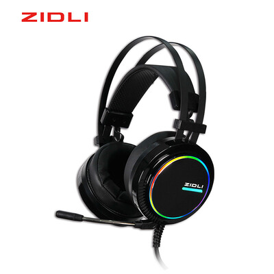 

Magnetic power ZIDLI ZH11S computer game headset 71 head-mounted eating chicken headphones Jedi survival electric headset headset black