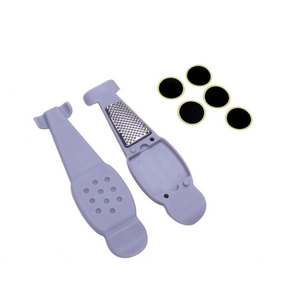 

3 in 1 Bike Tire Repair Tool Kits Bicycle Tire Stick File Patching Rubber Fish Shape MTB Mountain Tyre Iron Spoon Grater