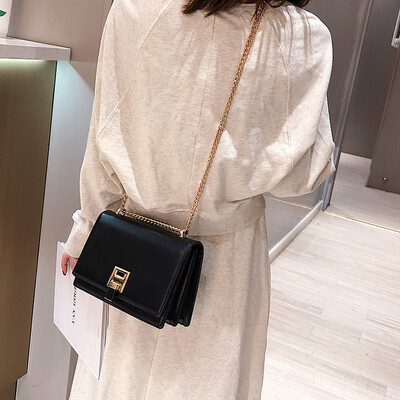 

Qiao Bani 2019 new Korean fashion Dongdaemun solid color wild chain bag shoulder diagonal female bag wholesale
