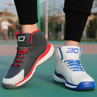 

Two-color trend personality basketball shoes mens high-top boots breathable sports shoes men