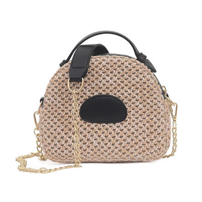 

Straw Woven Shoulder Messenger Handbags Women Small Chain Crossbody Bags
