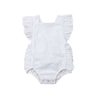 

Summer Newborn Toddler Baby Girl Clothes Ruffle Romper Jumpsuit Outfit Sunsuit