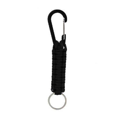 

Woven Paracord Keychain with Carabiner Braided Lanyard Utility Survival Lanyard King RingHook for Keys Flashlight for Outdoor Camp