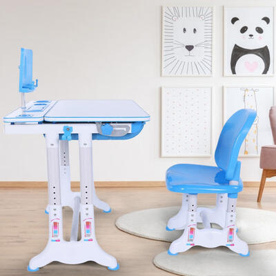 

Greensen Desk Study Desk Household Writing Desk&Chair Set Desk&Chair Combination in Blue