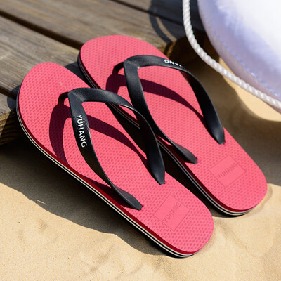 

Slipper mens summer fashion slip slippers mens outdoor flat-heeled casual rubber beach flip-flops men