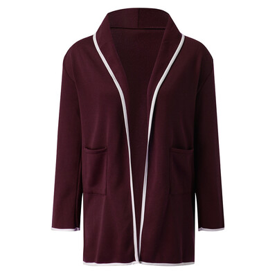 

Toponeto Women Spring Autumn Winter Jacket Loose Big Yards Joker Long Sweaters Coat