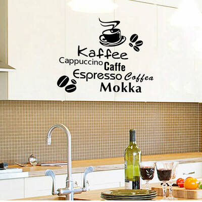 

Delicious Coffee Vinyl Quote Removable Kitchen Wall Sticker DIY Home Decoration