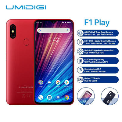 

UMIDIGI F1 Play Android 90 48MP8MP16MP Cameras 5150mAh 6GB RAM 64GB ROM