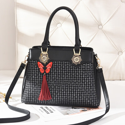 

2018 handbags new European&American fashion handbags big bag shoulder Messenger bag PU leather supply