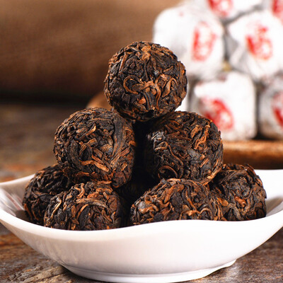 

Premium Yunnan Puer Black Tea Tuo Cha Shu Puer Palace Cooked Tea Dragon Ball Mini Oyster Tea