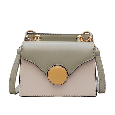 

Contrast snake head small bag female 2019 new stitching small square bag fashion chain diagonal package
