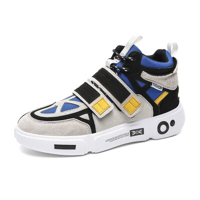

Fashion wild pig leather shoes casual tide shoes Mens shoes high top shoes