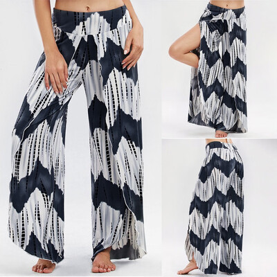 

Tailored Fashion Womens Summer Leisure Tie dyeing Split Loose Long Yoga Pants