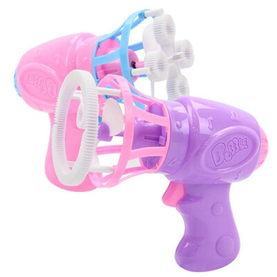 

Plastic Electric Automatic Bubble Machine Fan Gun Blower Kids Playing Toys