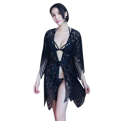 

Toponeto Women Sexy Lingerie Underwear Sleepwear Robe Briefs Temptation Three Piece