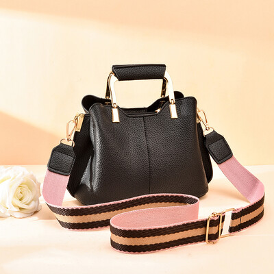 

Female summer color bucket bag ins fashion Joker ins handbag shoulder Messenger bag female