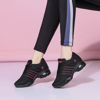 

YAGEYAN soft bottom square dance shoes mesh dance shoes womens sports dance shoes mother dance shoes sailor dance shoes 4235