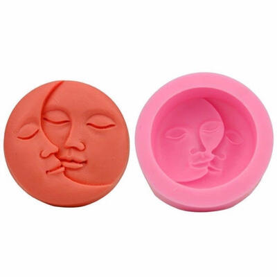 

Moon Sun Soap Mold Flexible Silicone Mold For Candy Chocolate Cake Mould