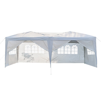 

10x20 Outdoor Portable Instant Pop Up Gazebo Party Wedding BBQ Canopy Tent with 6Pcs Carry Bag