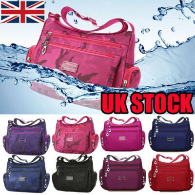 

UK Women Tote Messenger Cross Body Handbag Ladies Canvas Shoulder Bag Waterproof