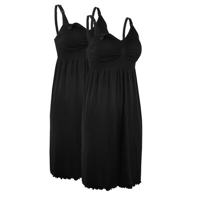 

iLoveSIA Slim nursing nightgown short sleeve dress pregnant women pajamas-3P-60965590