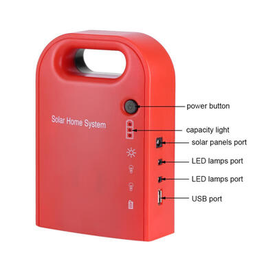 

Greensen Portable Home Outdoor Solar Energy USB Charging 2 LED Bulbs Power Generation Lighting System