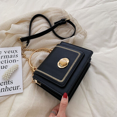 

Summer chain bag handbags new 2019 summer small fresh wild shoulder slung fashion portable small square bag