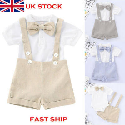 

Newborn Baby Boy Girl Outfits Clothes Romper Tops Jumpsuit Shorts Pants 3PCS Set