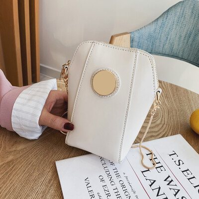 

Tailored Womens Fashion Shell Pure-Colour Cover Retro Shoulder Bag Coin Purse Bag