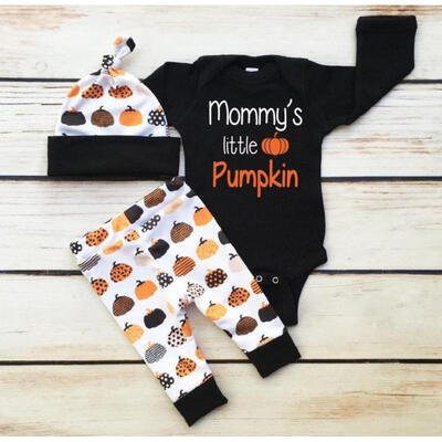 

Halloween Newborn Baby Boys Girls Romper Pants Leggings Pumpkin Outfits Clothes