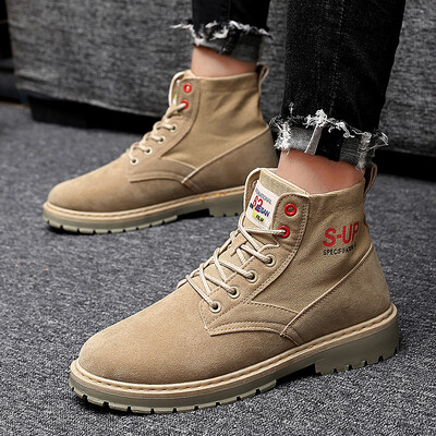 

Autumn Korean version of high-heeled shoes mens shoes canvas sports leisure sports leisure