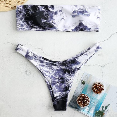 

Saidsome Womens Bikini Star Print Two Piece Swimsuit Pushups Swimwear Beachwear
