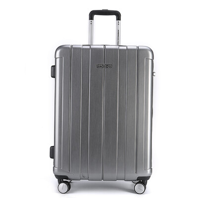 

US travel trolley case 20 inch universal wheel mute luggage male business travel female suitcase Deng chassis TSA password lock BJ9 silver