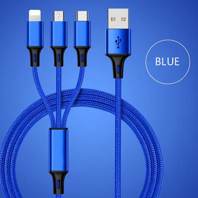 

USB Cable For IPhone 7 6 6s 5 5s Se Charging Charger Type C Micro USB Cable For Android 3 In 1 2 In 1 Mobile Phone Cable