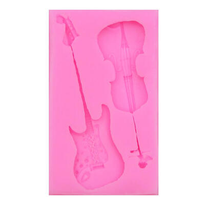 

Silicone Cake Mold DIY Guitar Fondant Chocolate Cupcake Kitchen Baking Tool