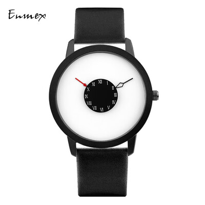 

Festival gift Enmex subverts the creative perspective of the second hand watch handstand hands simple watch