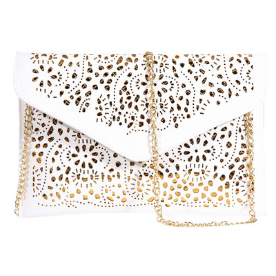 

Womens Envelope Foil Floral Purse Lady Handbag Shoulder Evening Bag