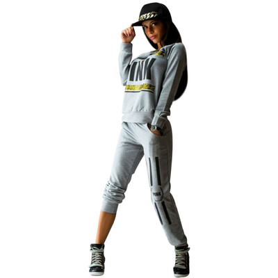 

Women Tops & Pants Set Tracksuit Letter Printed Sweatshirt