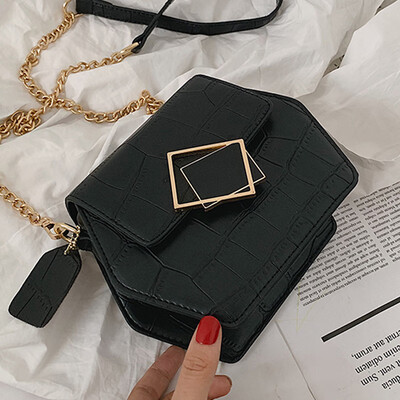 

Popular bag woman 2019 new style tide bag oblique satchel foreign gas rhomboid chain bag fashion single shoulder bag