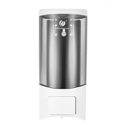 

CHUANGDIAN Wall-mounted Single Bottle Manual Soap Dispenser Shampoo Box Rest Room Washroom Toilet Hand Washing Liquid Shampoo Show