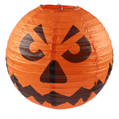 

New Halloween Paper Pumpkin Witch Spider Hanging Lantern Light Lamp Party Decoration Funny Gift