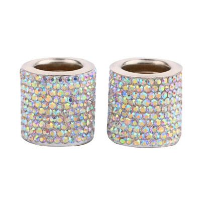 

Car Headrest Collars 2pcs Crystal Car Seat Headrest Decoration Charms for Auto Car Truck SUV Vehicle