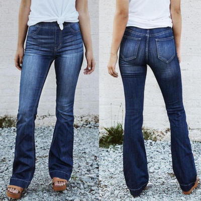 

Sexy Hip Women Push Up Pencil Pants Demin Slim Jeans Elastic Trousers Tight
