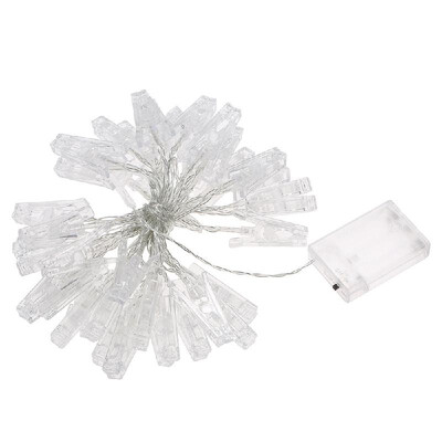 

Photo Clip String Light 40 LED Photo Hanging Clips String Lamp Battery Powered 5M164FT Fairy Lights with Clips for Pictures Chri