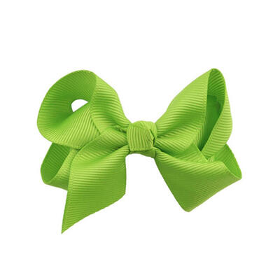 

Girls Bowknot Hair Clips Satin Ribbon Hairpin Elastic Party Headwear Props