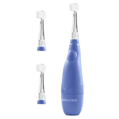 

Babycare childrens electric toothbrush with LED light waterproof soft hair low shock sound wave 1-3 years old baby toothbrush 612