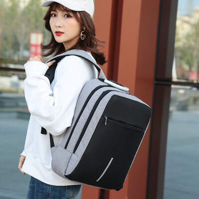 

Jane Sites double shoulder bag mens business computer bag Korean version of schoolbag large capacity leisure travel backpack