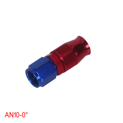 

Tailored AN-10 0 degree Stealth Blue & Red Teflon Hose Fitting Oil Fuel Line Adapter