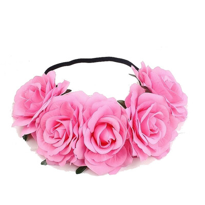 

〖Follure〗Fashion Women Girls Flower Head Hollow Elastic Hair Band Headband Wedding Party
