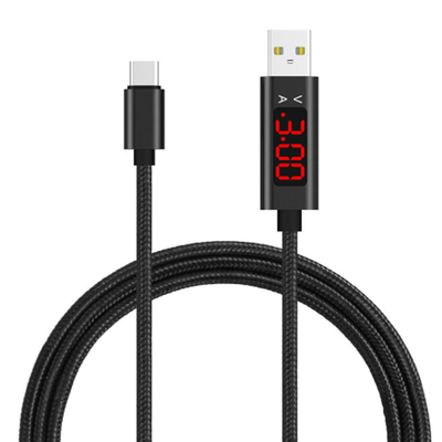 

Micro USB Type C Cable 12M39ft Voltage&Current Display Nylon Braided Durable 8 PIN Charging Sync Data Cable for iPhone